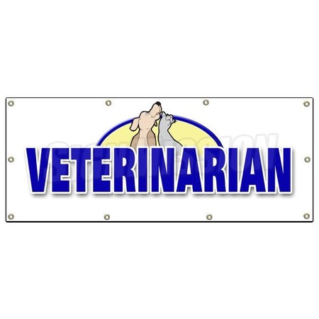 Signmission VETERINARIAN BANNER SIGN vet animal hospital signs new dogs cats pets B-96 Veterinarian